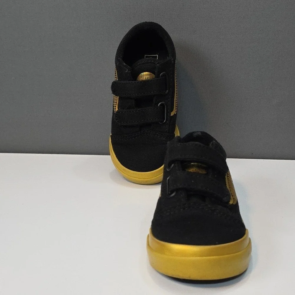 Vans Old Skool V Harry Potter Toddler Sneakers Golden Snitch Size 7‎ Toddler